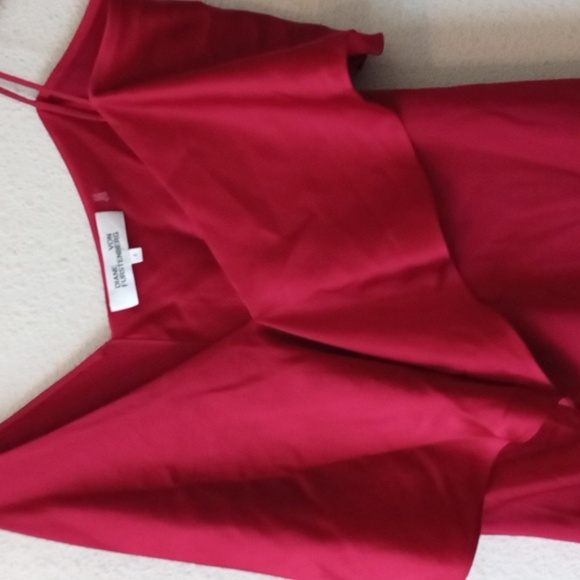 Diane Von Furstenberg Red Dress NEW Label Last Fall - Picture 3 of 6